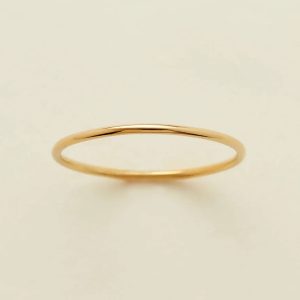 14k Round Stacking Ring
