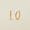 14k Twisted Hoop Earrings