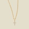 Mini CZ Cross Necklace