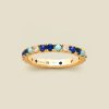 Turquoise and Lapis Eternity Ring