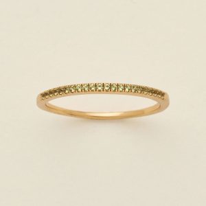 August Birthstone Stacking Ring
