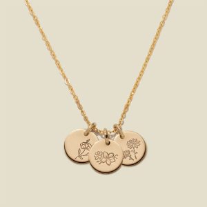 Birth Flower Stacker Necklace