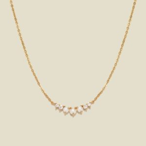 Crescent Pearl Necklace