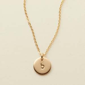 Initial Disc Necklace
