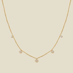 Flora Luxe Floating Necklace