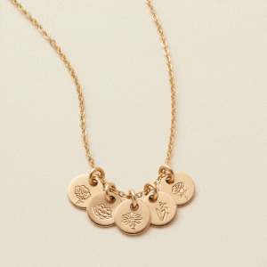 Mini Birth Flower Stacker Necklace