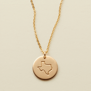 State Disc Necklace